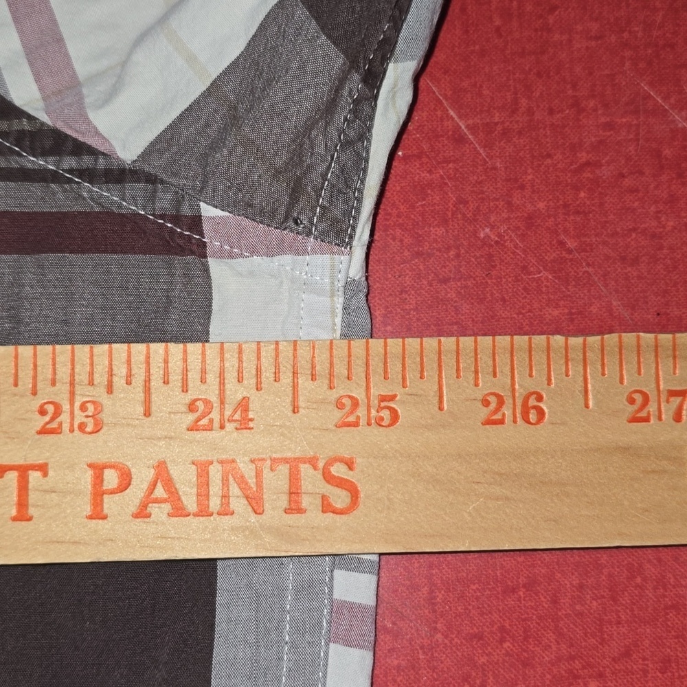 Timberland Plaid Brown Red And White Mens Size XL - Picture 8 of 10